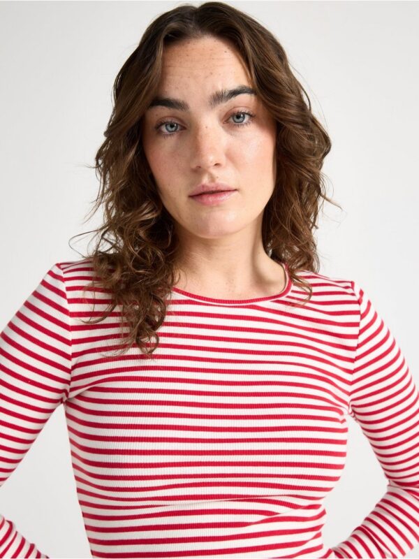 Ribbed pyjama top - 3005951-7251
