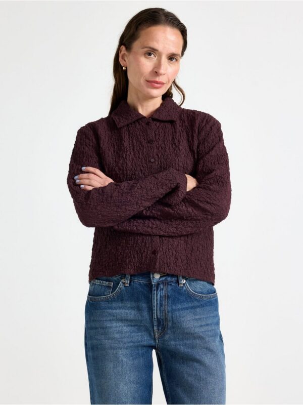 Shirt in jersey  with texture - 3006382-8596