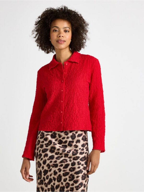 Shirt in jersey  with texture - 3006382-9873