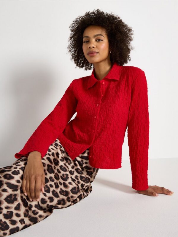 Shirt in jersey  with texture - 3006382-9873