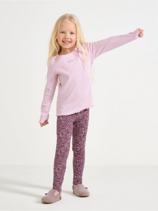 Leggings with brushed inside - 3006439-9438