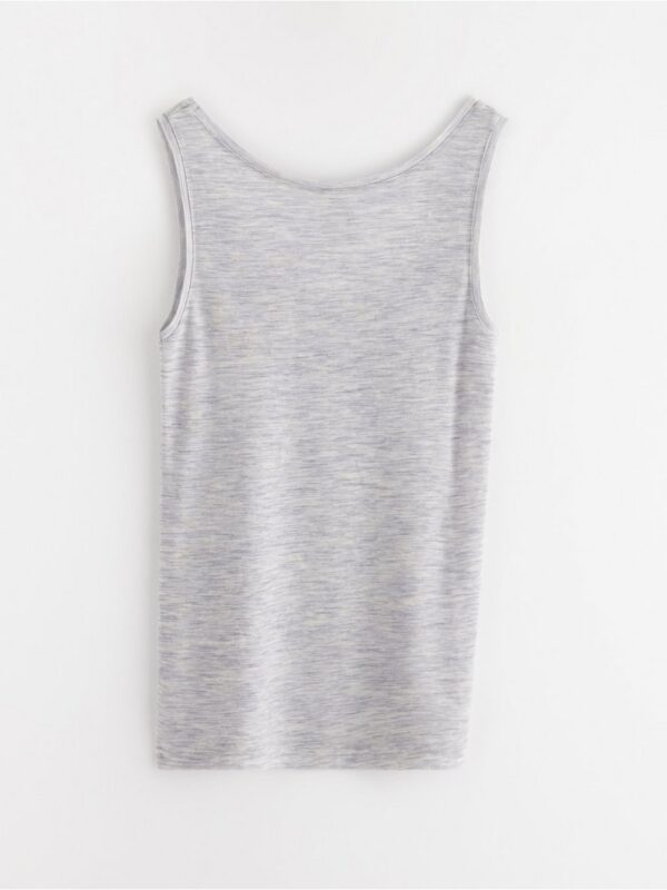 Tank top in merino wool - 8362684-7451