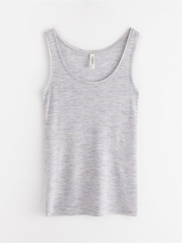 Tank top in merino wool - 8362684-7451