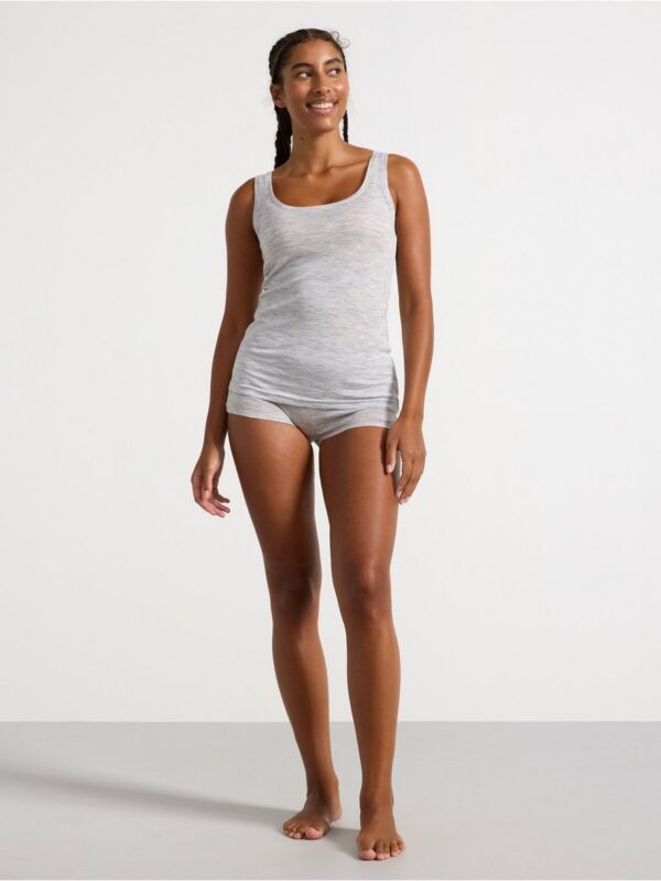Tank top in merino wool - 8362684-7451