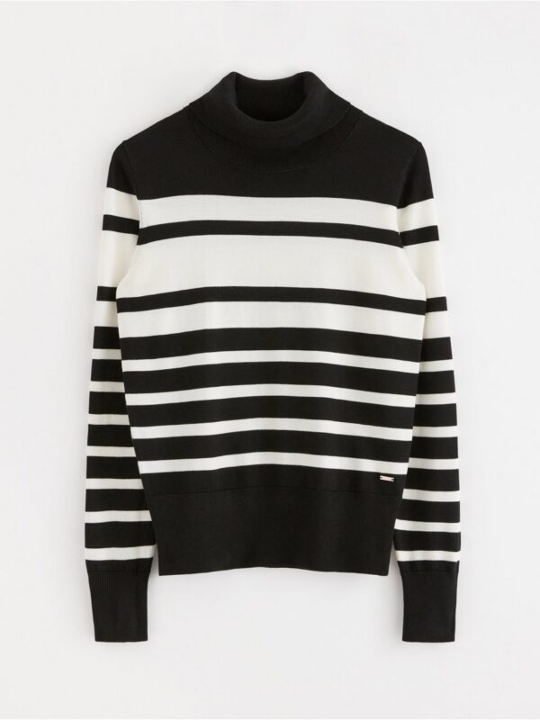 Fine-knit roll neck top - 8385452-7488
