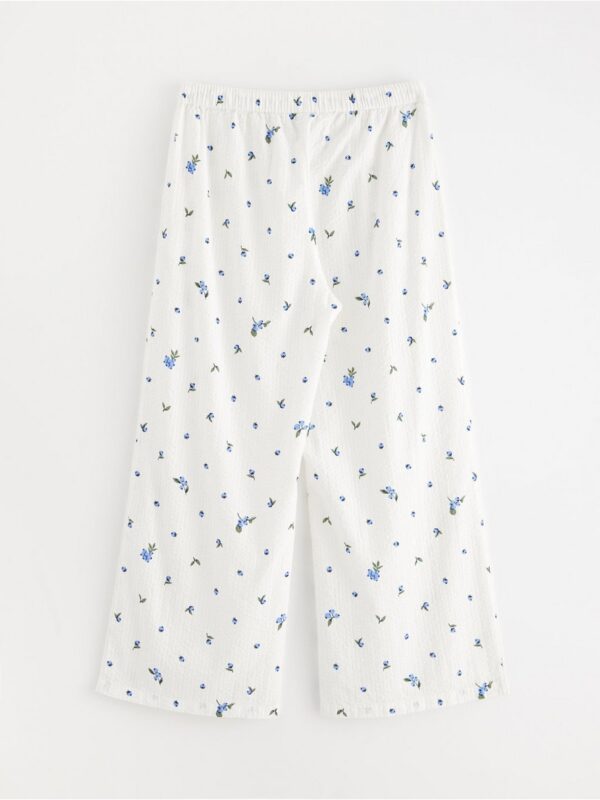 Pyjama trousers in seersucker - 8579929-3675