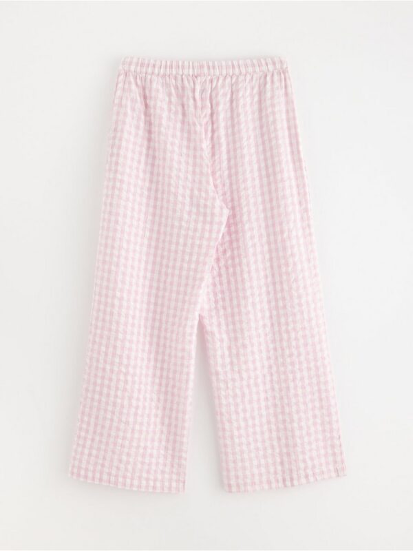 Pyjama trousers in seersucker - 8579929-7249
