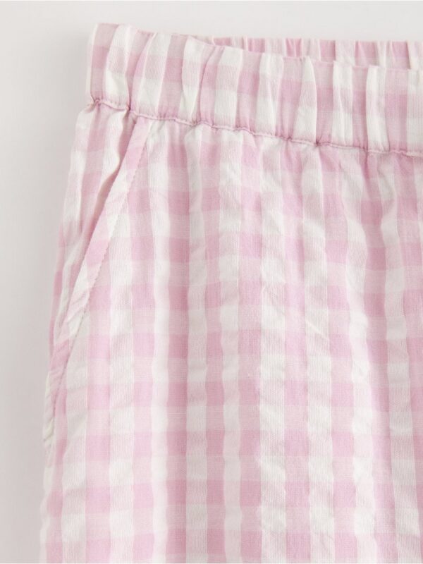Pyjama trousers in seersucker - 8579929-7249