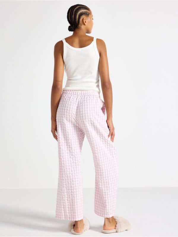 Pyjama trousers in seersucker - 8579929-7249