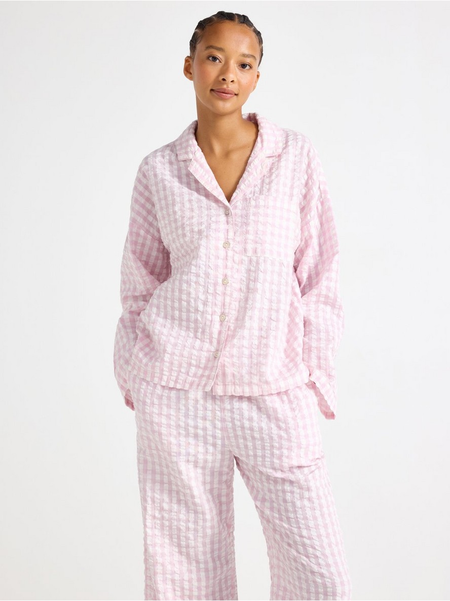 Pidzama gornji deo – Pyjama shirt in seersucker