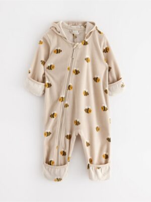 Pramsuit in microfleece - 3000733-7458