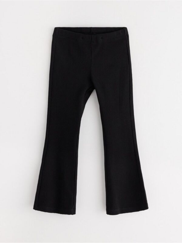 Ribbed flared leggings - 3004044-80