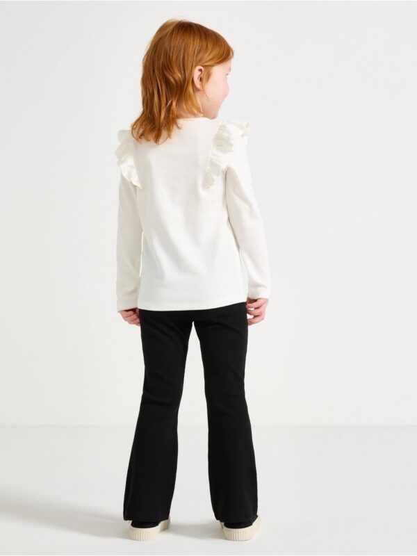 Ribbed flared leggings - 3004044-80