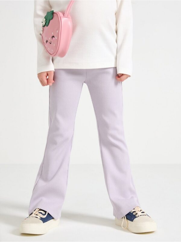 Ribbed flared leggings - 3004044-9959