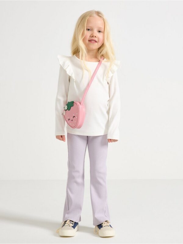 Ribbed flared leggings - 3004044-9959