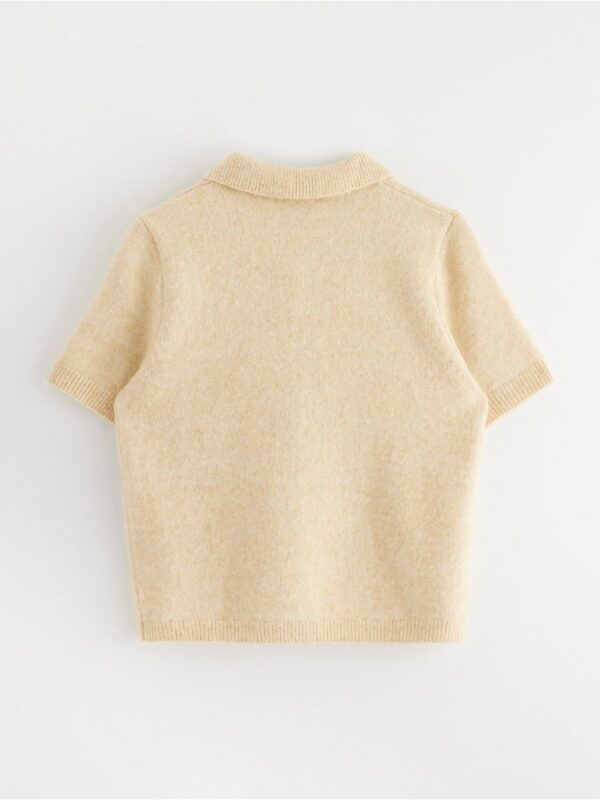 Short-sleeved jumper with collar - 3004051-1632