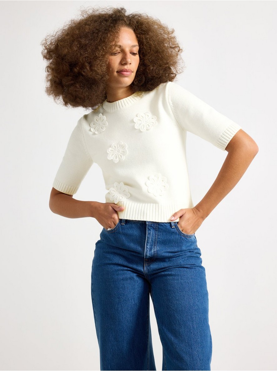 Dzemper – Short-sleeved knitted jumper