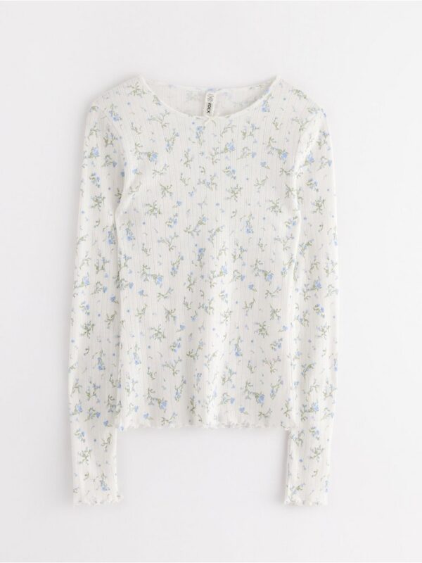 Pyjama top in pointelle - 3004087-1737