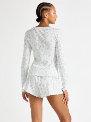 Pyjama top in pointelle - 3004087-1737