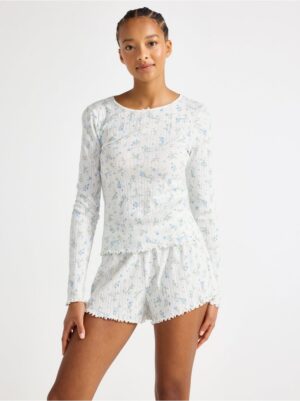 Pyjama top in pointelle - 3004087-1737