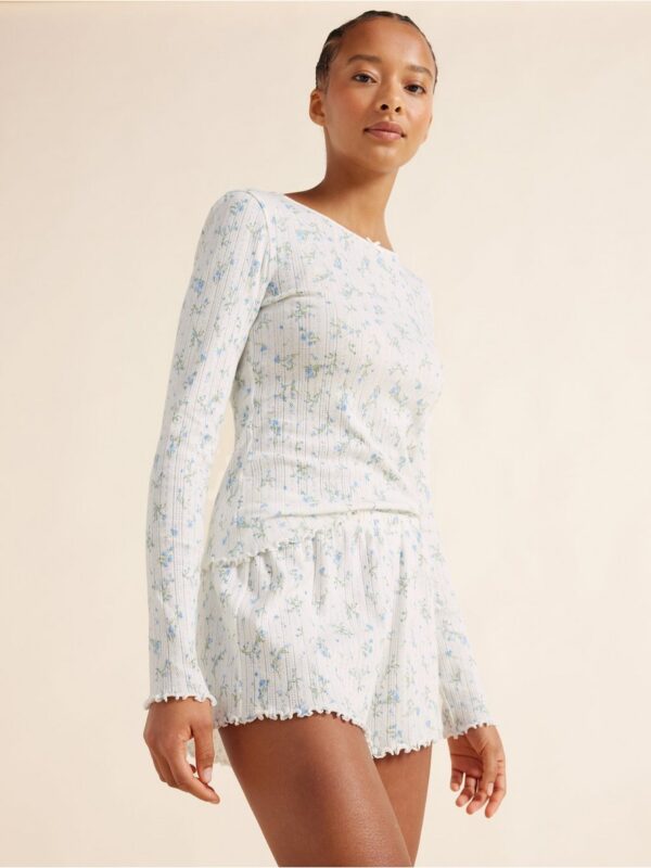 Pyjama top in pointelle - 3004087-1737