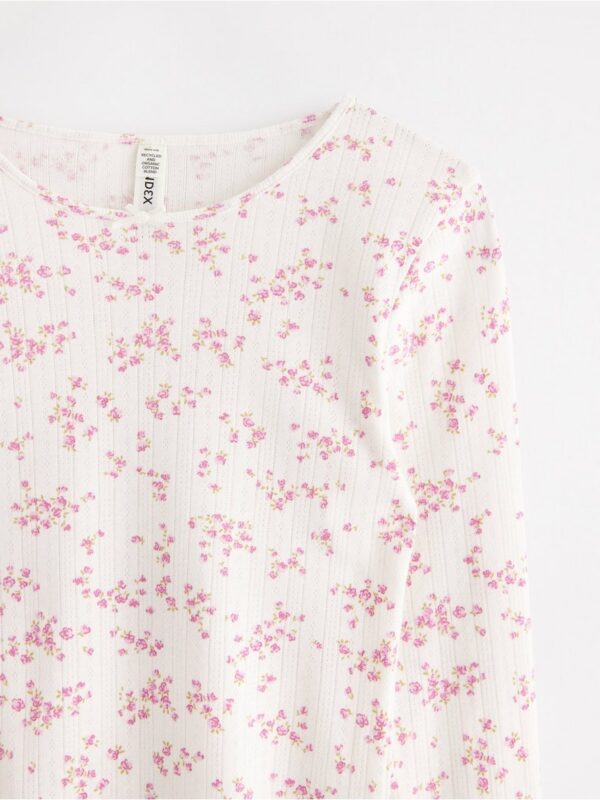 Pyjama top in pointelle - 3004087-3675