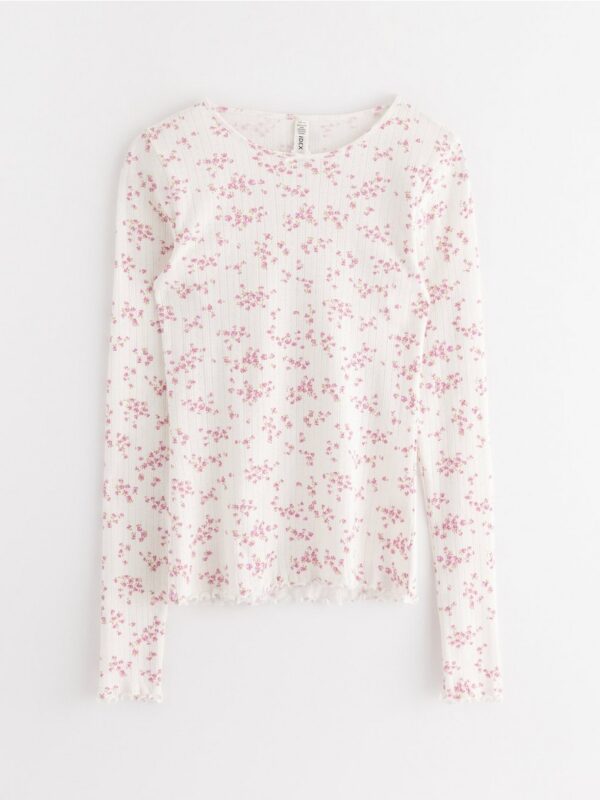Pyjama top in pointelle - 3004087-3675