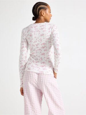 Pyjama top in pointelle - 3004087-3675
