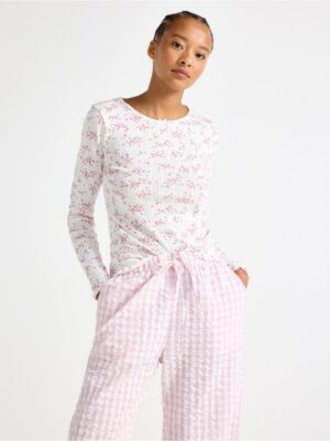 Pyjama top in pointelle - 3004087-3675