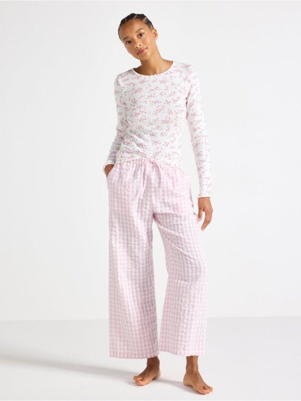 Pyjama top in pointelle - 3004087-3675