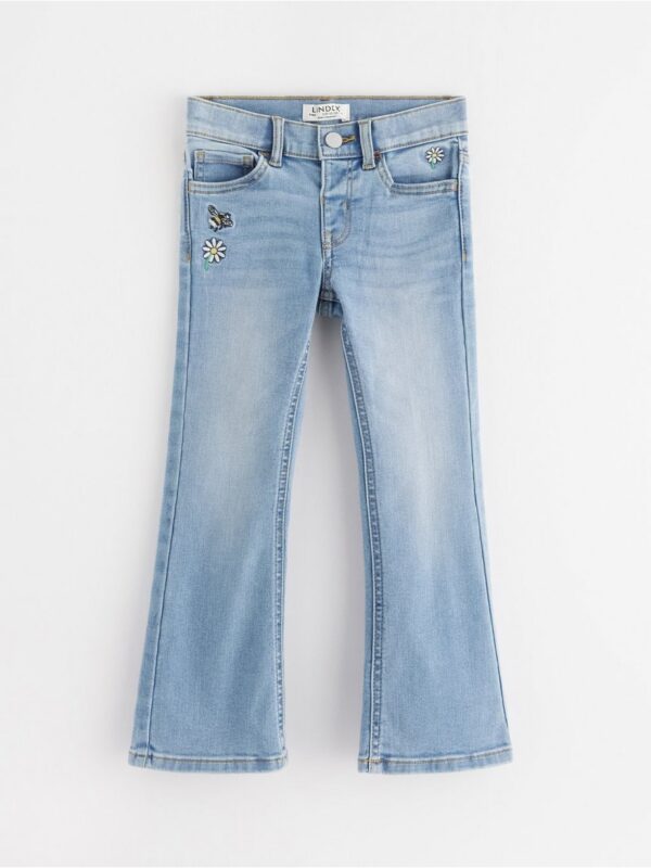 FREJA Flared leg  jeans with embroidery - 3004274-766