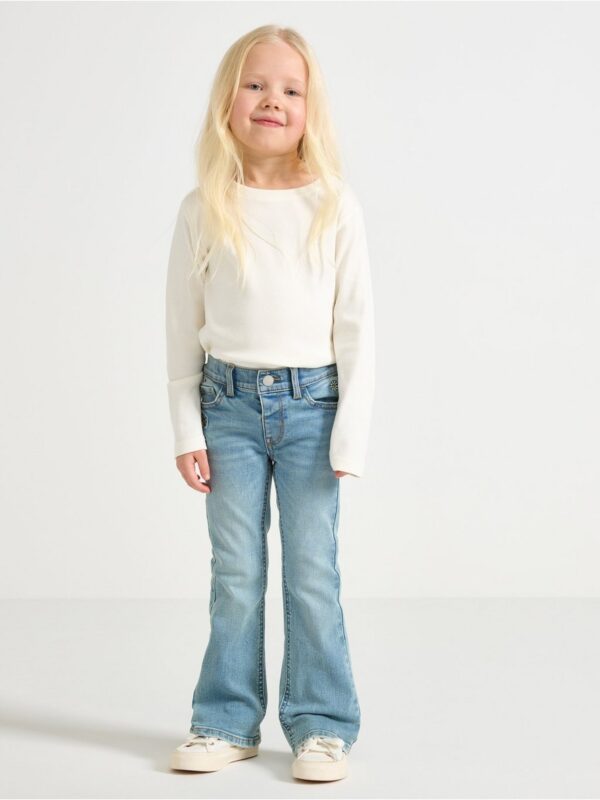 FREJA Flared leg  jeans with embroidery - 3004274-766