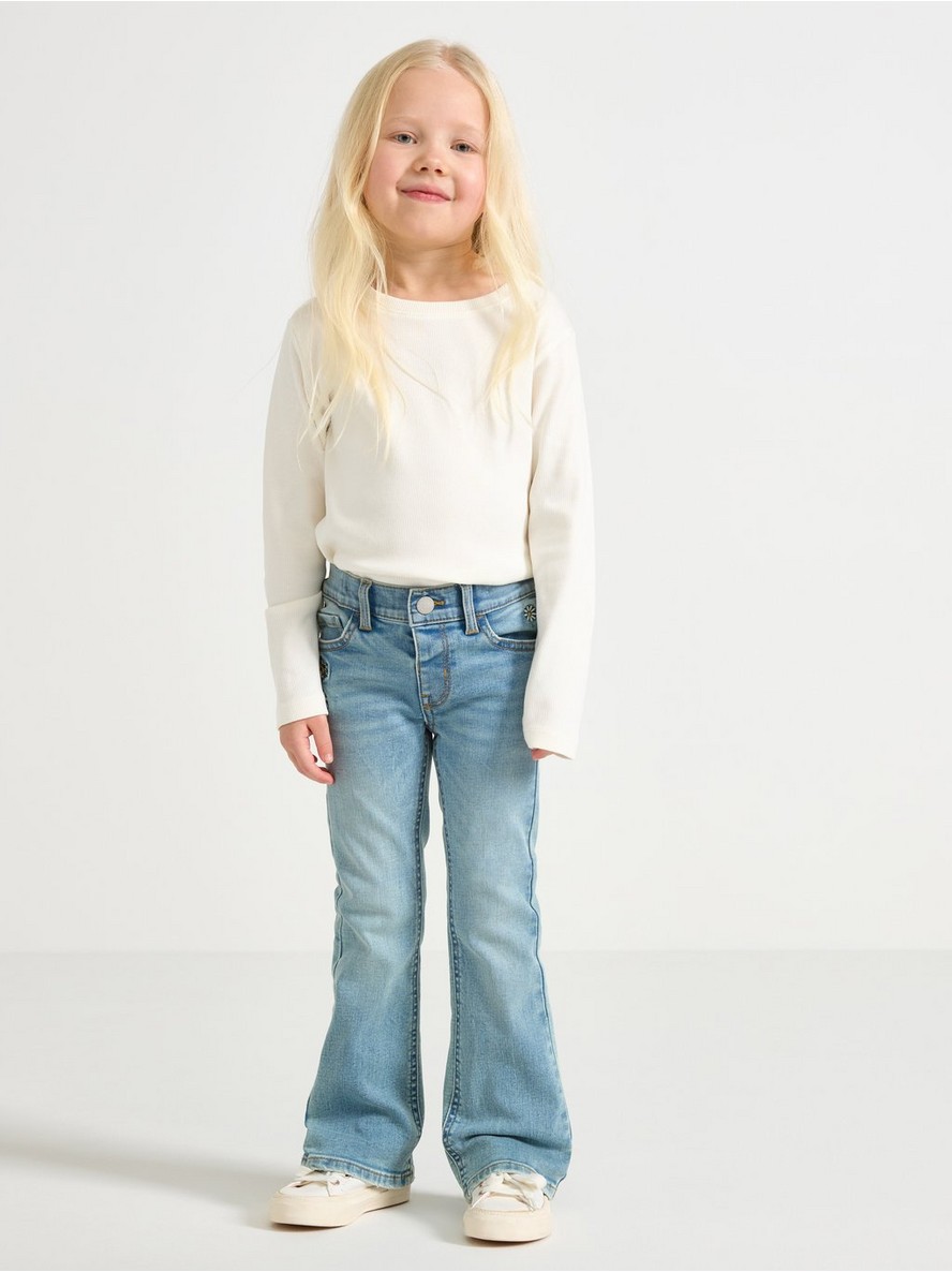 Pantalone – FREJA Flared leg  jeans with embroidery