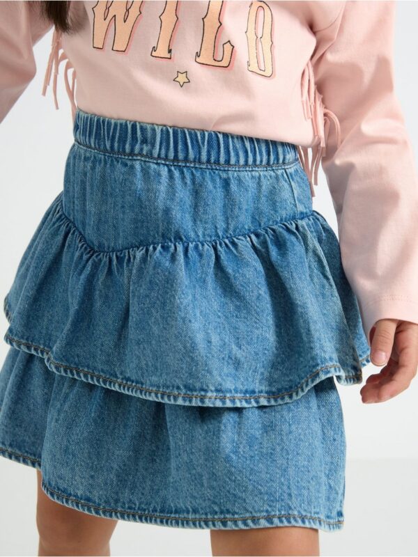Skirt with denim look - 3004366-790