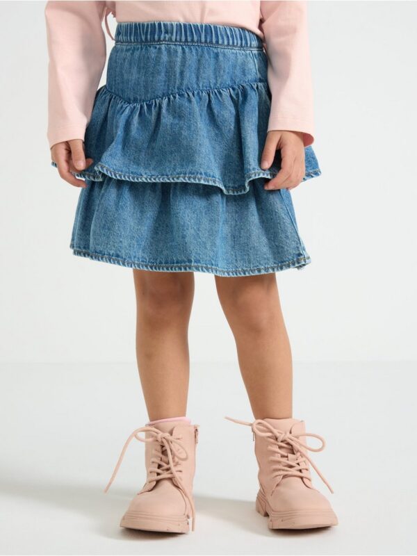 Skirt with denim look - 3004366-790