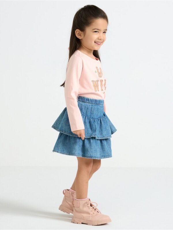 Skirt with denim look - 3004366-790