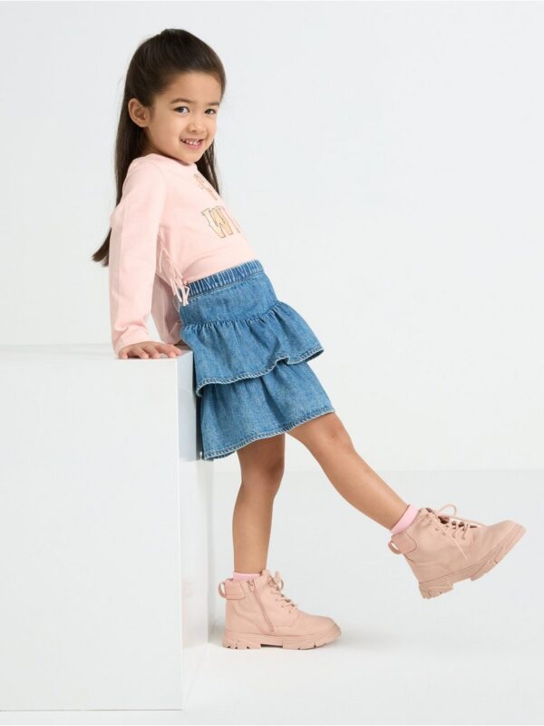 Skirt with denim look - 3004366-790