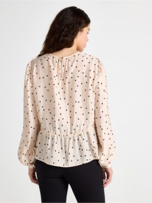 Blouse with flounce edge - 3004507-8399