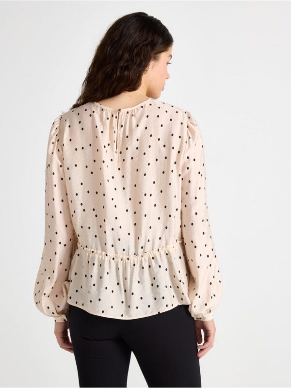 Blouse with flounce edge - 3004507-8399
