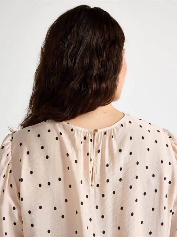 Blouse with flounce edge - 3004507-8399