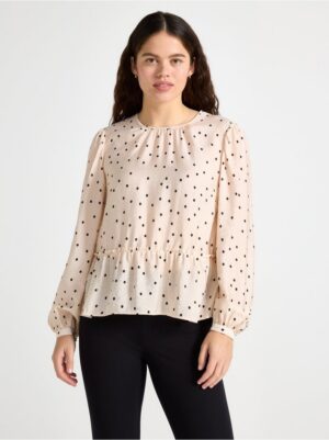 Blouse with flounce edge - 3004507-8399