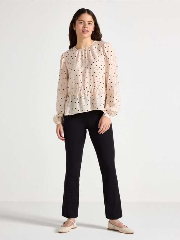 Blouse with flounce edge - 3004507-8399