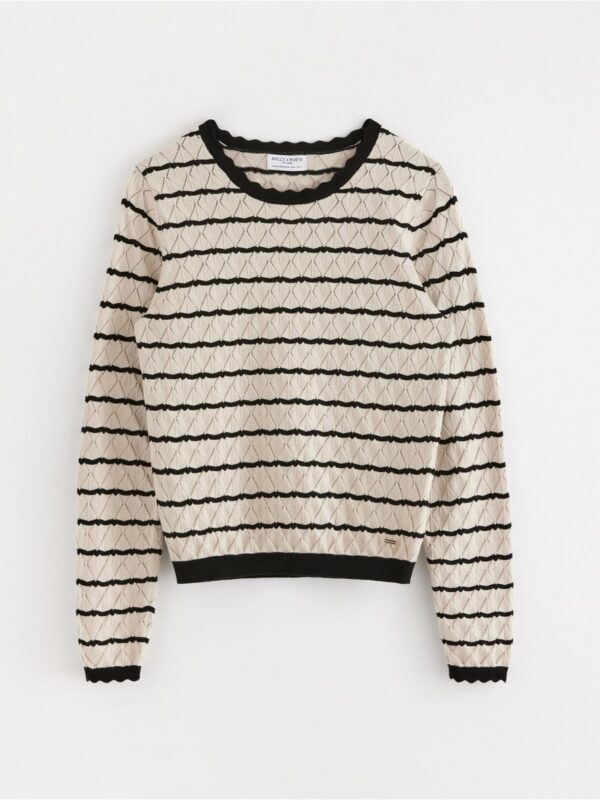 Pattern-knit jumper - 3004525-7704