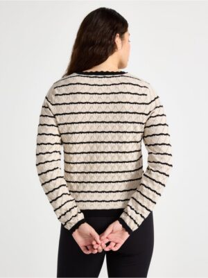 Pattern-knit jumper - 3004525-7704