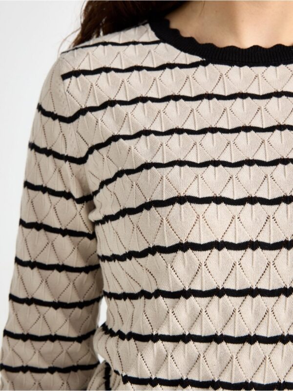 Pattern-knit jumper - 3004525-7704