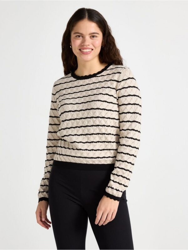 Pattern-knit jumper - 3004525-7704