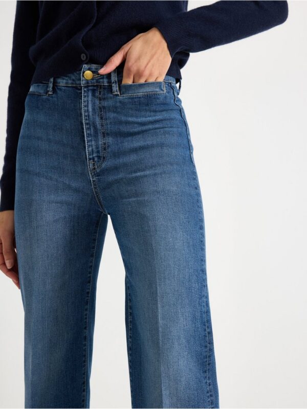 WIDE stretch  jeans with wide leg - 3004547-790