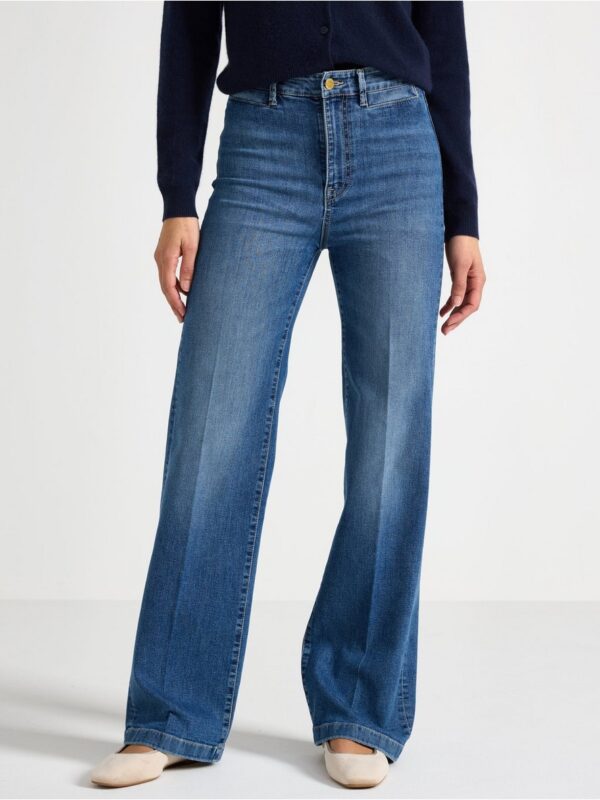 WIDE stretch  jeans with wide leg - 3004547-790