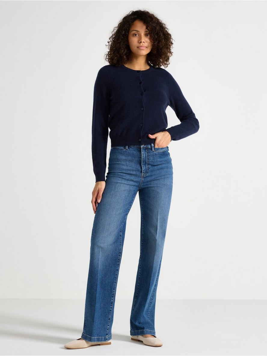 Pantalone – WIDE stretch  jeans with wide leg