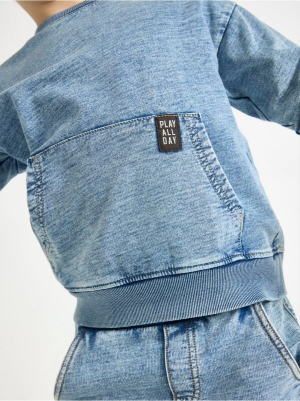 Sweatshirt with kangaroo pocket - 3004597-9392